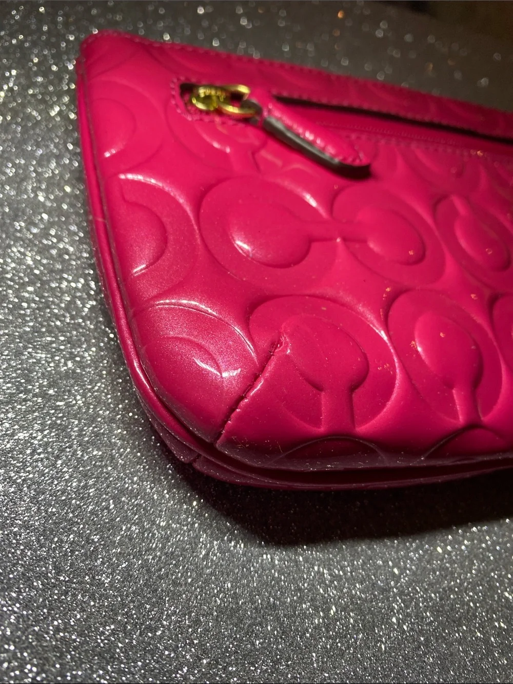 PEYTON OP ART EMBOSSED PATENT GO-GO WRISTLET